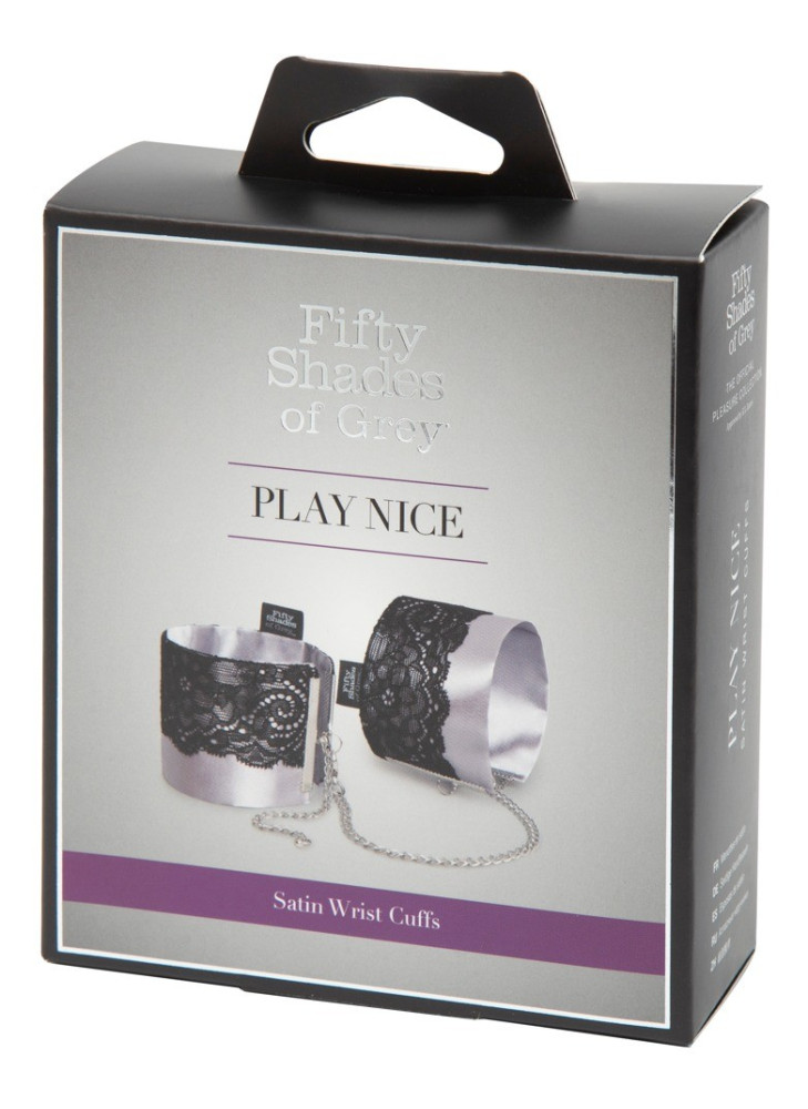 Play Nice Satin & Lace Wrist Cuffs